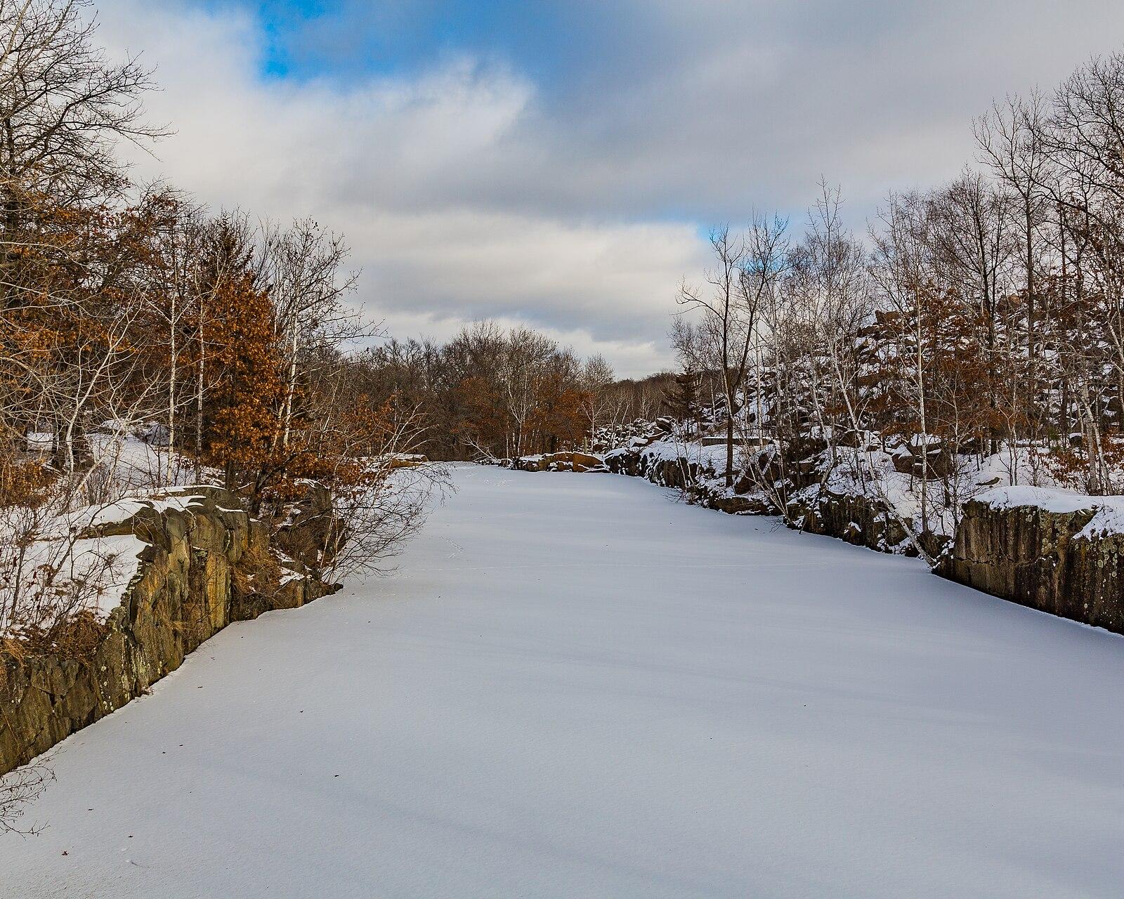 St. Cloud Quarry Park and Nature Preserve, Winter in St. Cloud, Minnesota